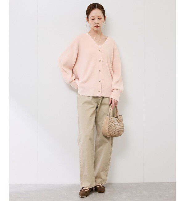Rope&rsquo;Picnic「【新色追加】スフレニットシリーズ 変形メタルボタンミドル丈カーディガン/イージーケア・リンクコーデ」|カーディガン|