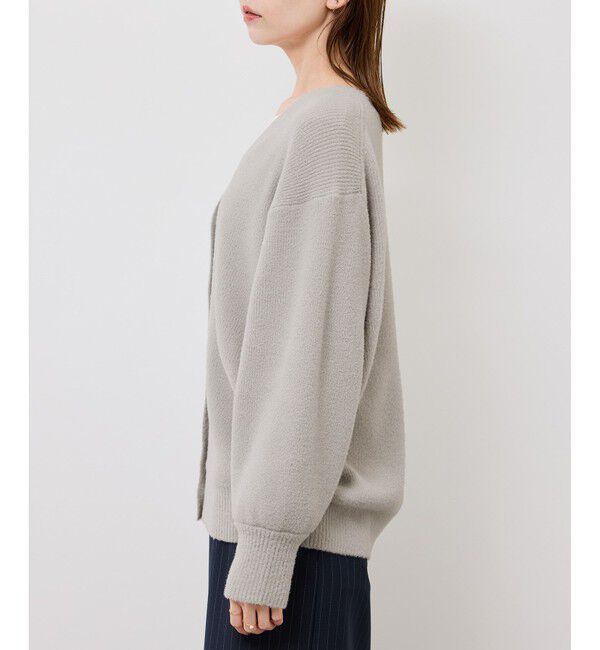 Rope&rsquo;Picnic「【新色追加】スフレニットシリーズ 変形メタルボタンミドル丈カーディガン/イージーケア・リンクコーデ」|カーディガン|