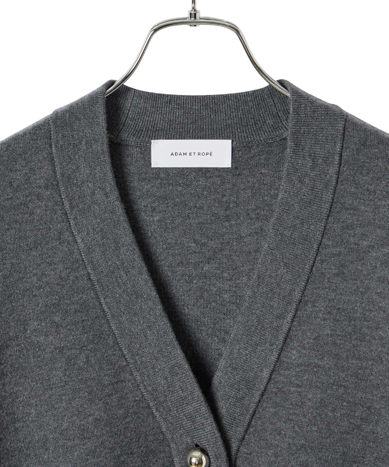 ADAM ET ROPE'「BIGボタンミドルカーディガン」|カーディガン|