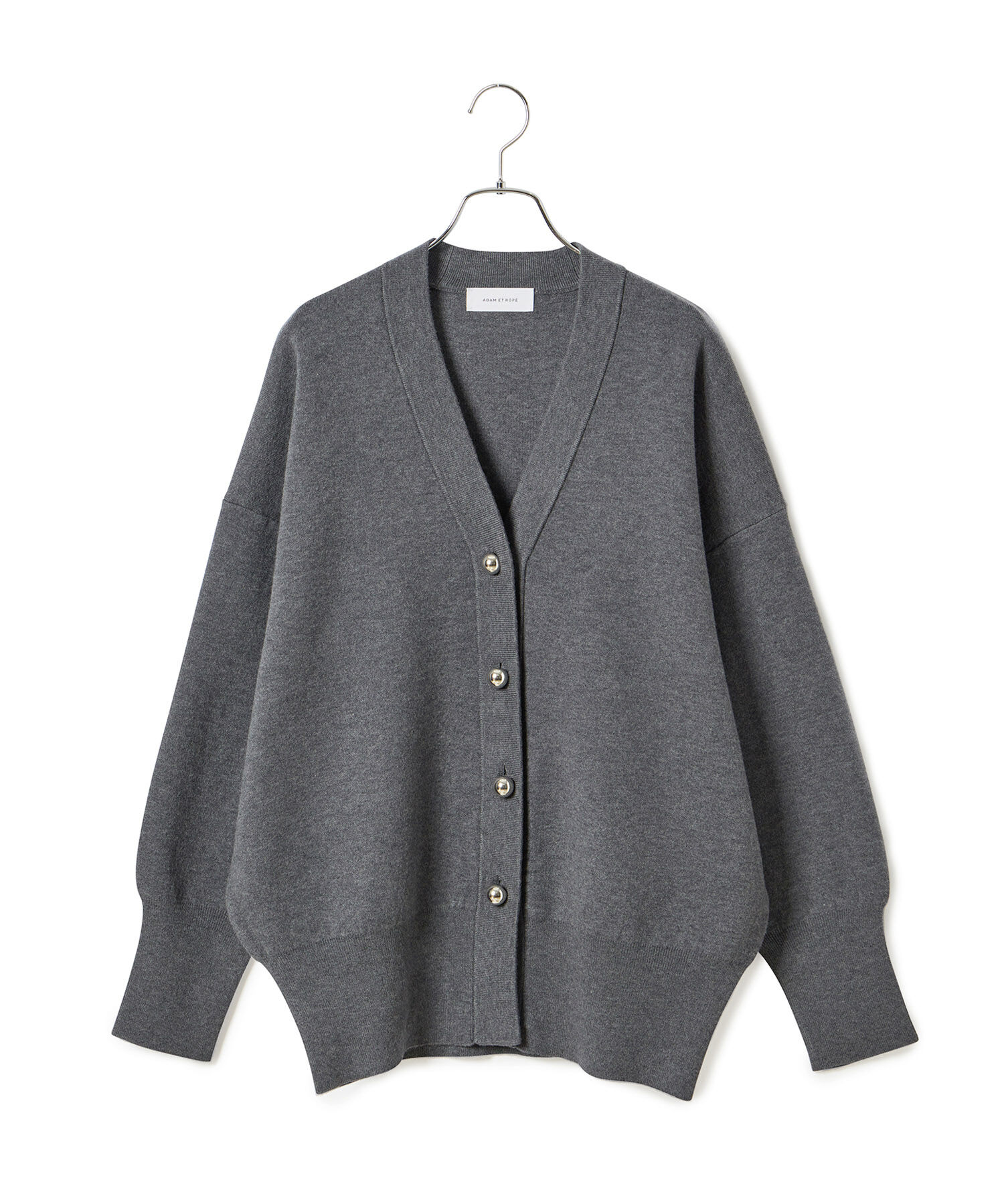 ADAM ET ROPE'「BIGボタンミドルカーディガン」|カーディガン|