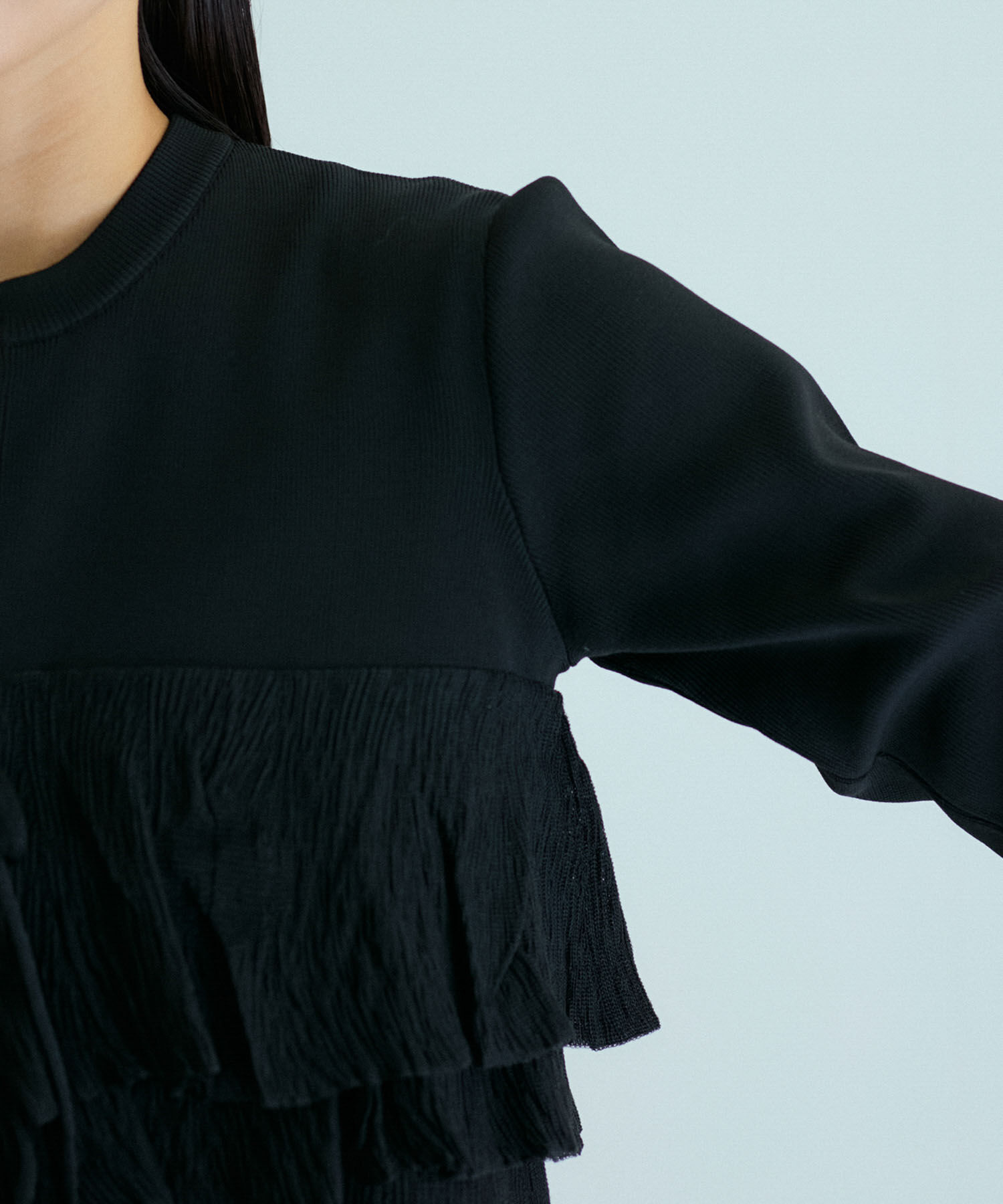 ADAM ET ROPE'「【洗える】フリルカーディガン」|カーディガン|