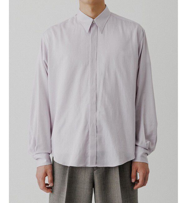 ADAM ET ROPE'「ソフト コットン ドレープ シャツ」|シャツ・ブラウス|