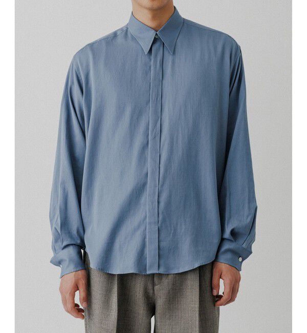 ADAM ET ROPE'「ソフト コットン ドレープ シャツ」|シャツ・ブラウス|