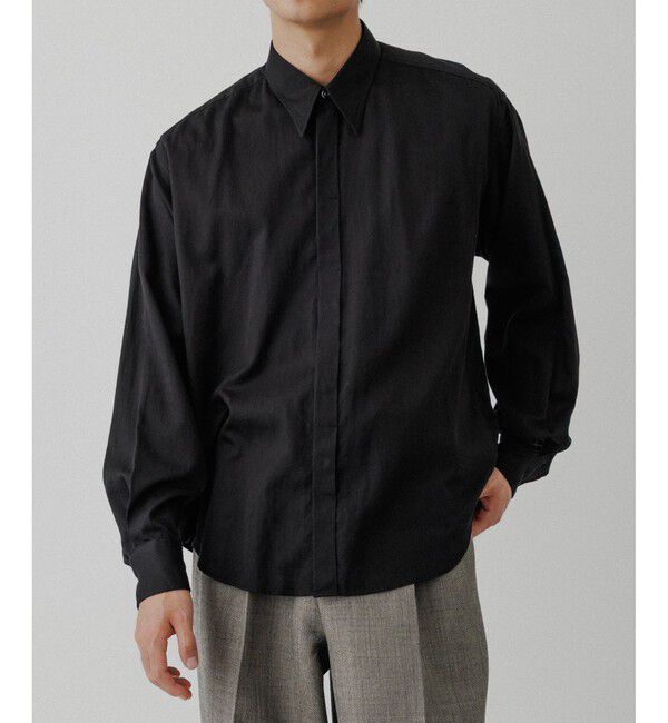 ADAM ET ROPE'「ソフト コットン ドレープ シャツ」|シャツ・ブラウス|