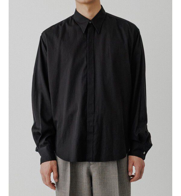 ADAM ET ROPE'「ソフト コットン ドレープ シャツ」|シャツ・ブラウス|