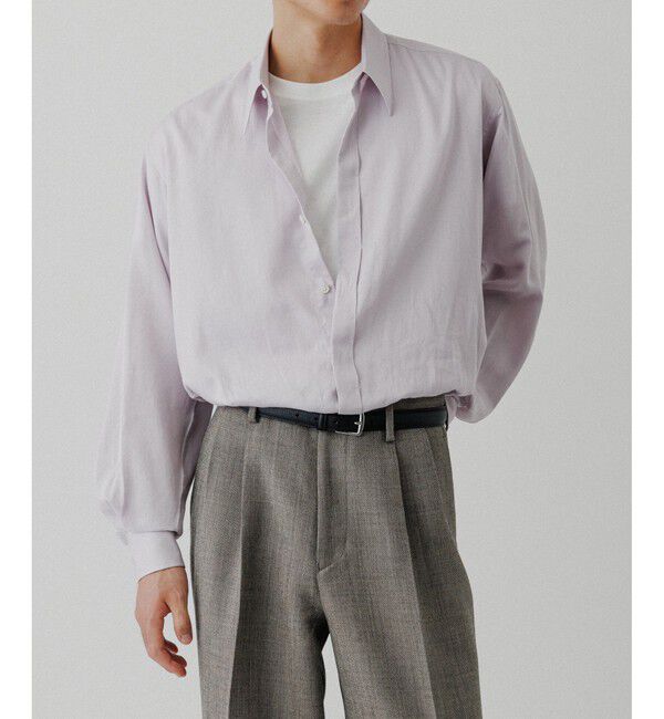 ADAM ET ROPE'「ソフト コットン ドレープ シャツ」|シャツ・ブラウス|