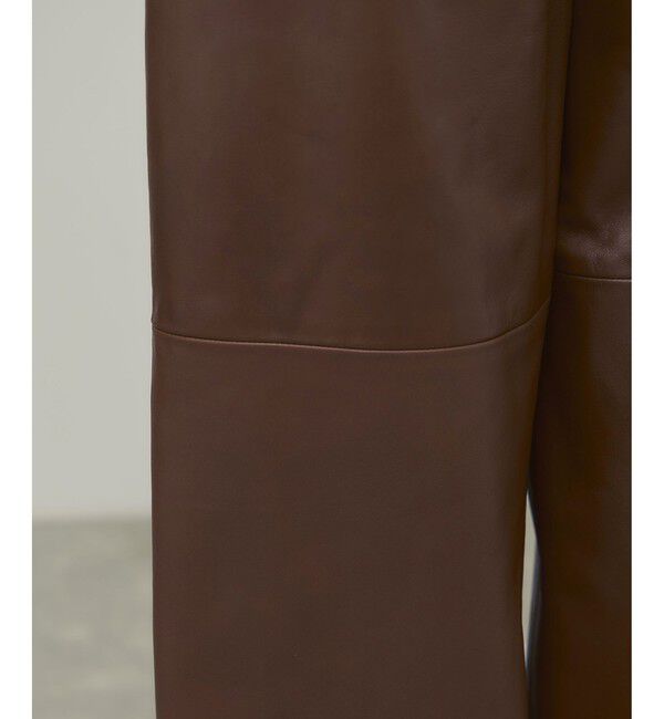 ADAM ET ROPE'「【EMOELLE】レザーパンツ」|チノ|