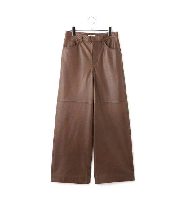 ADAM ET ROPE'「【EMOELLE】レザーパンツ」|チノ|
