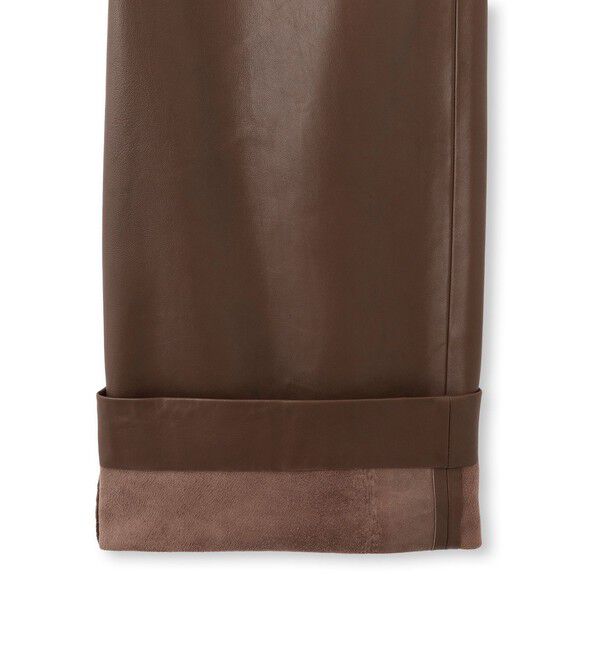 ADAM ET ROPE'「【EMOELLE】レザーパンツ」|チノ|