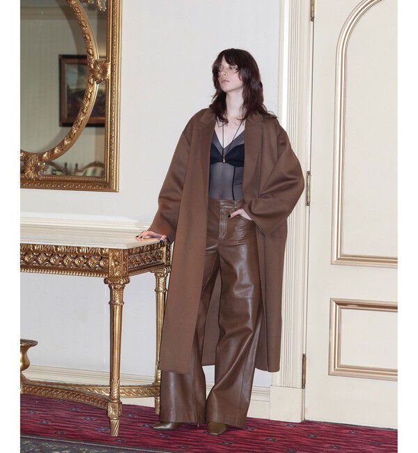 ADAM ET ROPE'「【EMOELLE】レザーパンツ」|チノ|