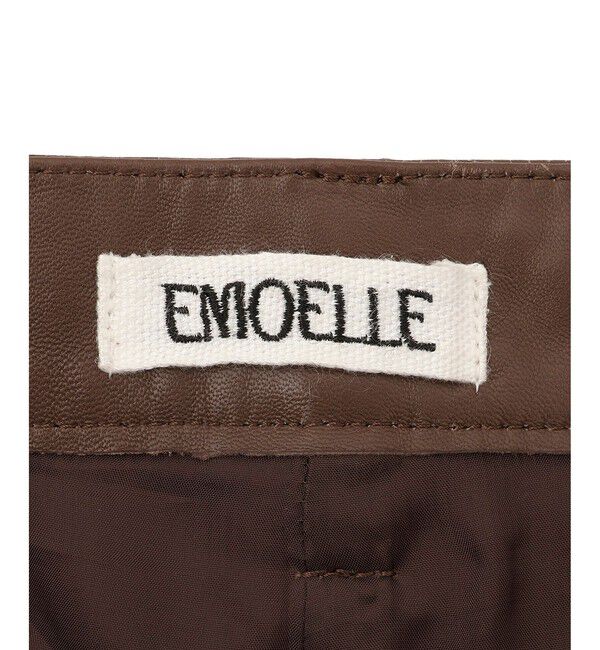 ADAM ET ROPE'「【EMOELLE】レザーパンツ」|チノ|