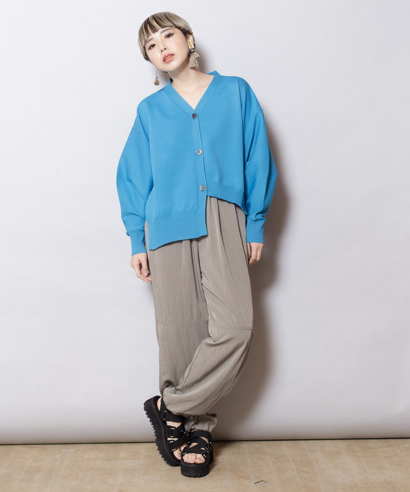  「ボリュームスリーブニットカーディガン」|カーディガン|
