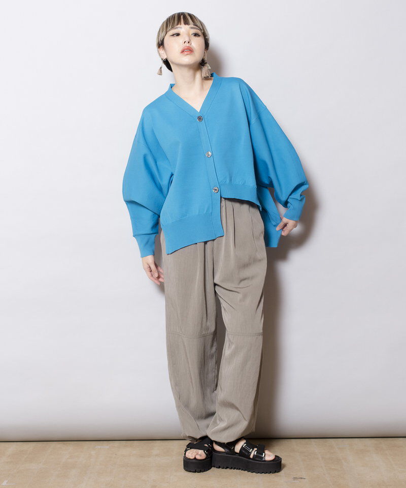  「ボリュームスリーブニットカーディガン」|カーディガン|