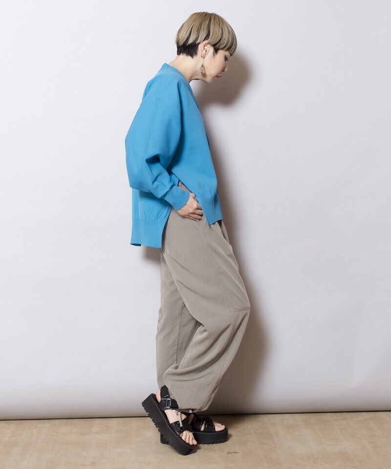  「ボリュームスリーブニットカーディガン」|カーディガン|