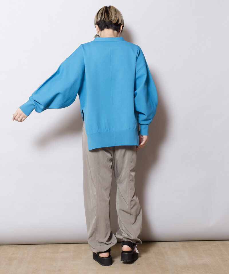  「ボリュームスリーブニットカーディガン」|カーディガン|