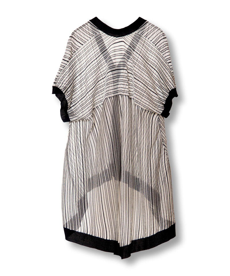  「ストライプニットジレ」|カーディガン|