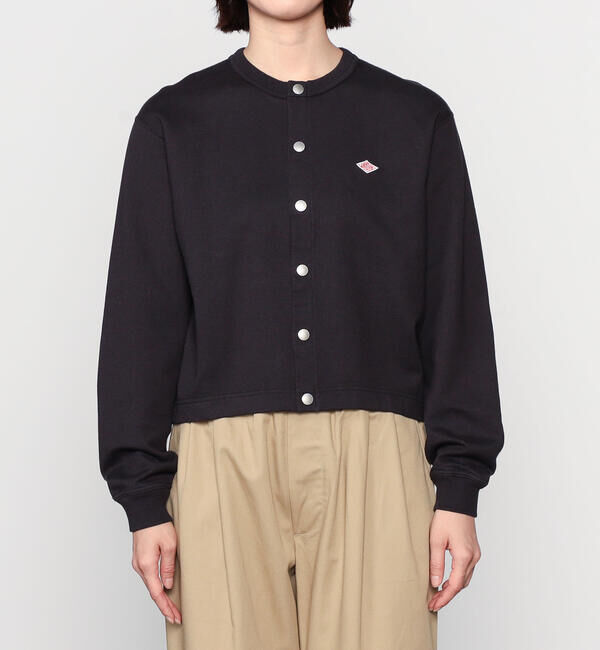 DANTON「DANTON | コットン クルーネックカーディガン WOMEN」|カーディガン|