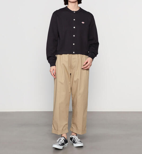 DANTON「DANTON | コットン クルーネックカーディガン WOMEN」|カーディガン|