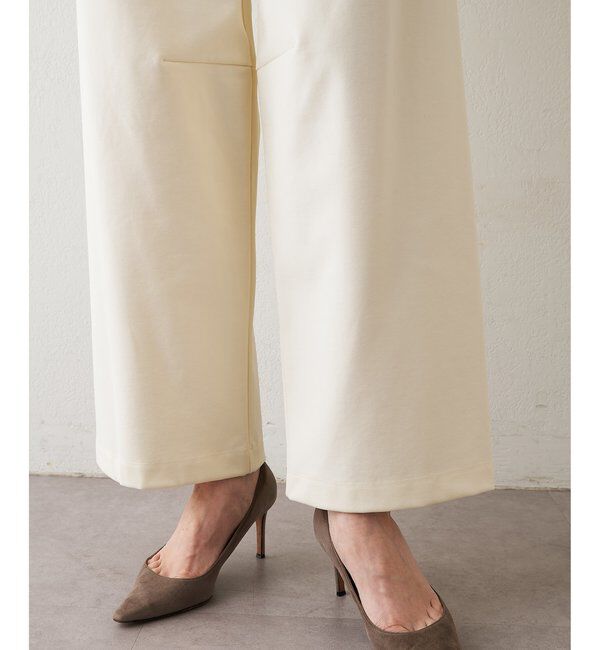  「ポンチ裏起毛バレルパンツ」|チノ|