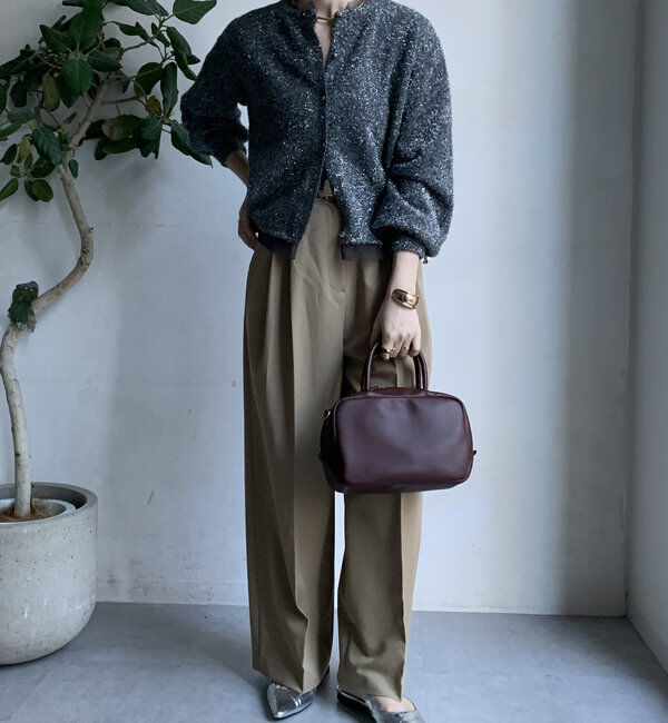  「【WEB限定】ラメフェザーヤーンカーディガン」|カーディガン|