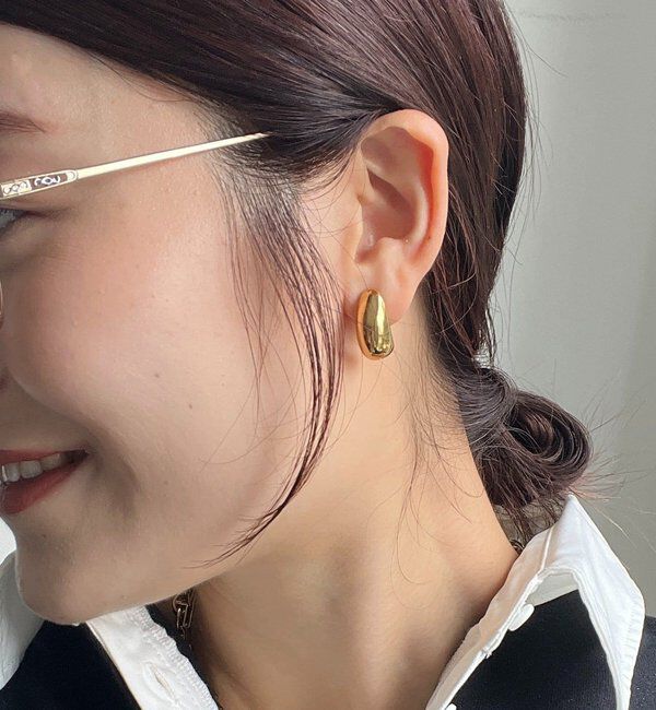  「【インフルエンサー okochi企画】ドロップイヤリング」|ピアス|ゴールド