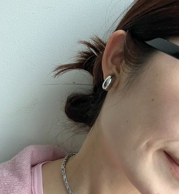  「【インフルエンサー okochi企画】ドロップイヤリング」|ピアス|シルバー