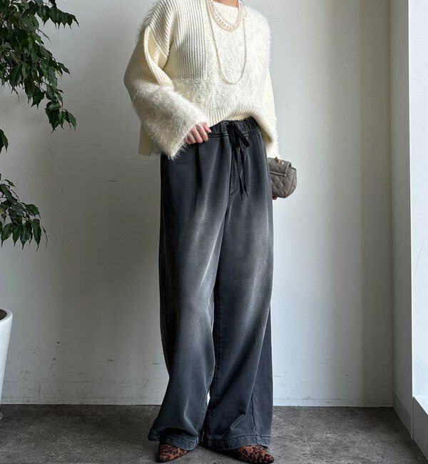  「【WEB限定】編地ミックスニット」|ニット・セーター|