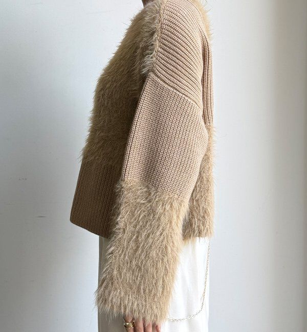  「【WEB限定】編地ミックスニット」|ニット・セーター|