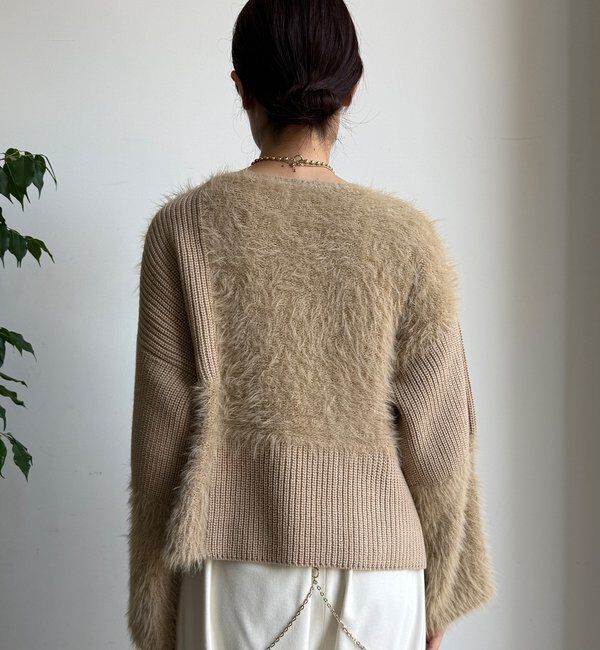  「【WEB限定】編地ミックスニット」|ニット・セーター|