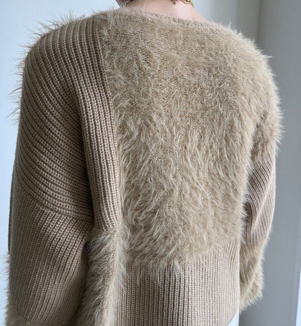  「【WEB限定】編地ミックスニット」|ニット・セーター|