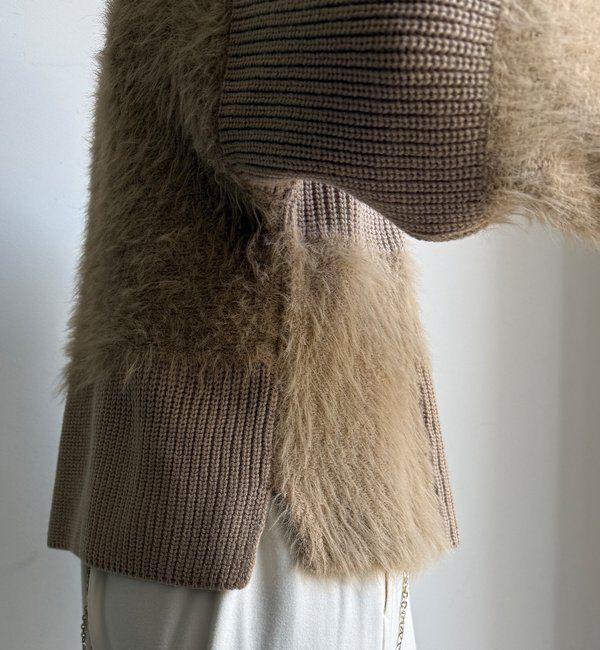  「【WEB限定】編地ミックスニット」|ニット・セーター|