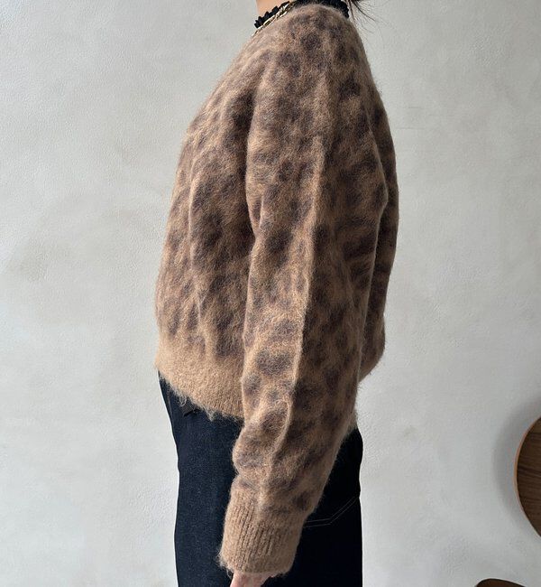  「レオパード柄起毛ニット」|ニット・セーター|