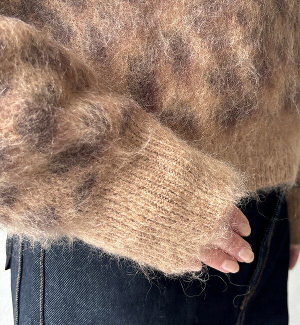  「レオパード柄起毛ニット」|ニット・セーター|