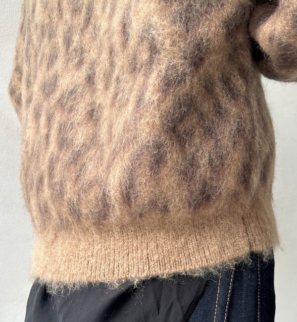  「レオパード柄起毛ニット」|ニット・セーター|