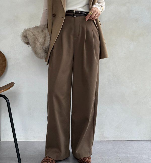  「裏起毛ボンディングパンツ」|チノ|