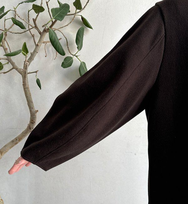  「【前後2WAY】裏起毛袖ボリュームワンピース」|ワンピース|