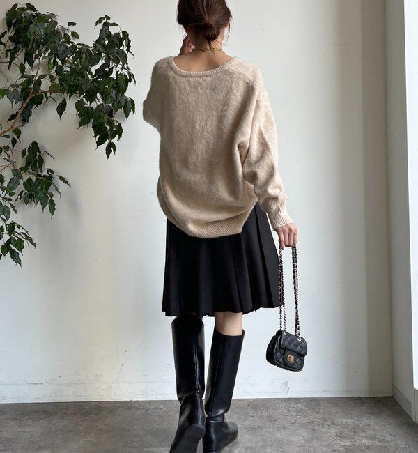  「深Vスリットニット」|ニット・セーター|