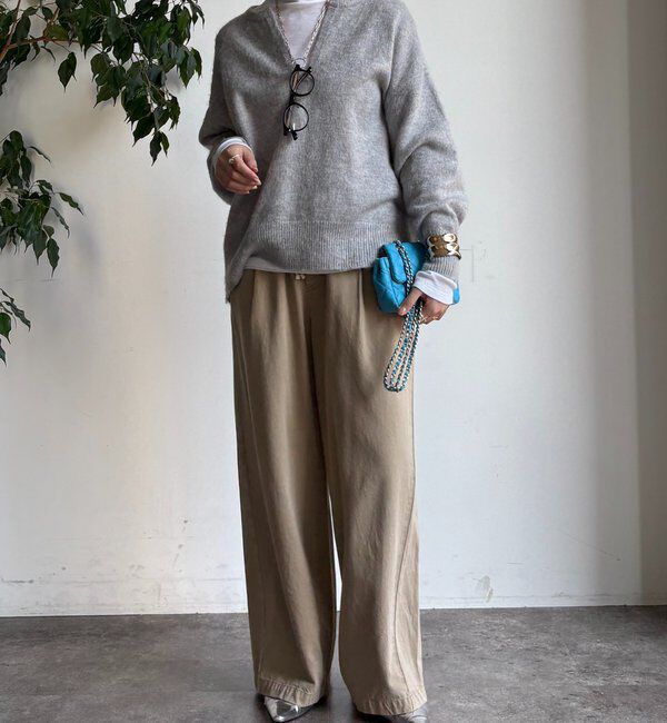  「深Vスリットニット」|ニット・セーター|