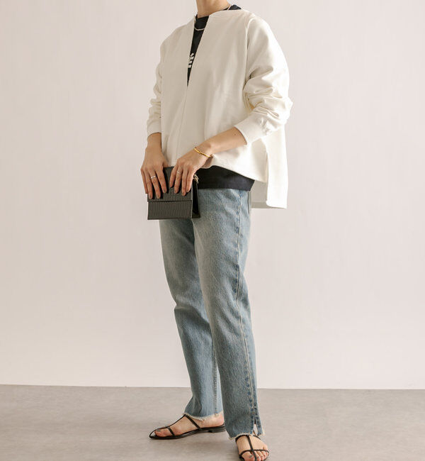  「【大人が着やすい】キーネックオーバースウェット」|Tシャツ・カットソー|