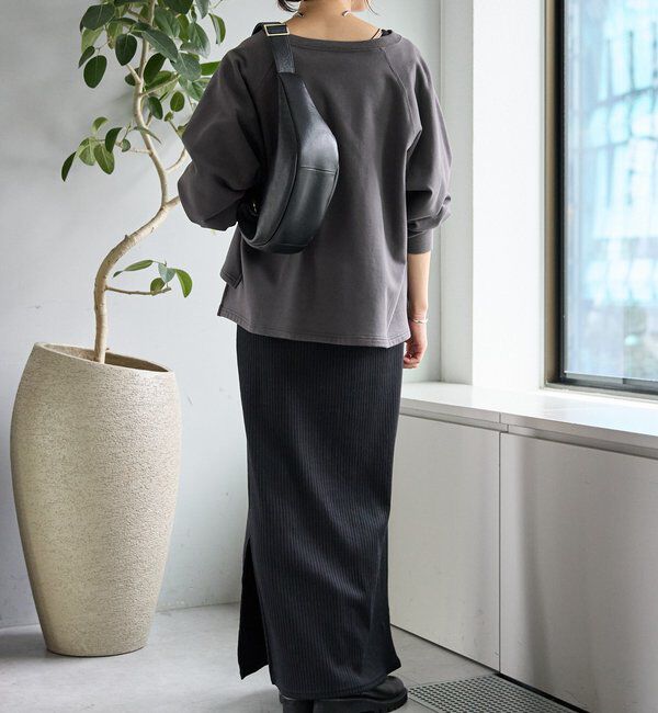  「【大人が着やすい】キーネックオーバースウェット」|Tシャツ・カットソー|