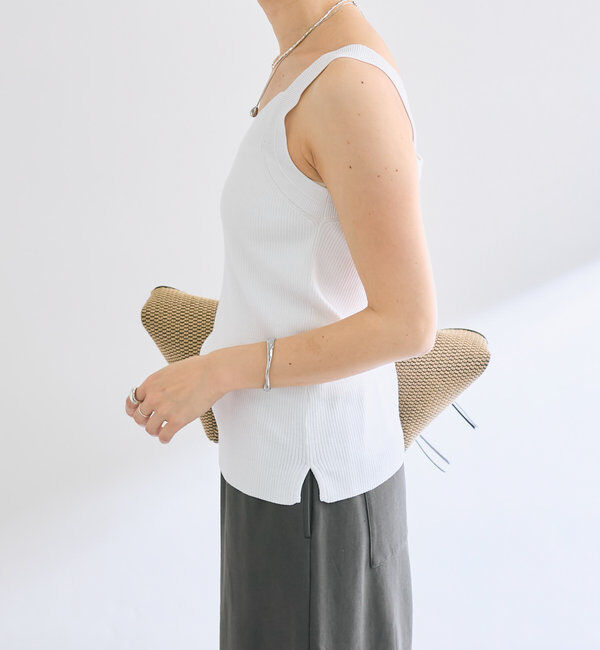  「【アンサンブル対応可】シルク混2wayニットキャミ」|ニット・セーター|