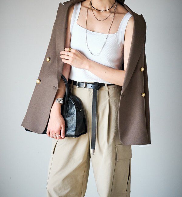  「【アンサンブル対応可】シルク混2wayニットキャミ」|ニット・セーター|