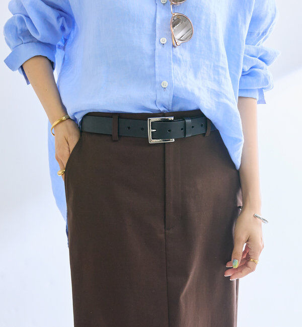  「【MONN.:.(モン)】プレーンベルト」|ベルト|