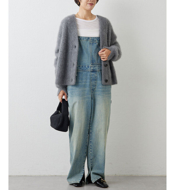  「【サイズ展開あり/長さ調整可能】デニムサロペット」|チノ|