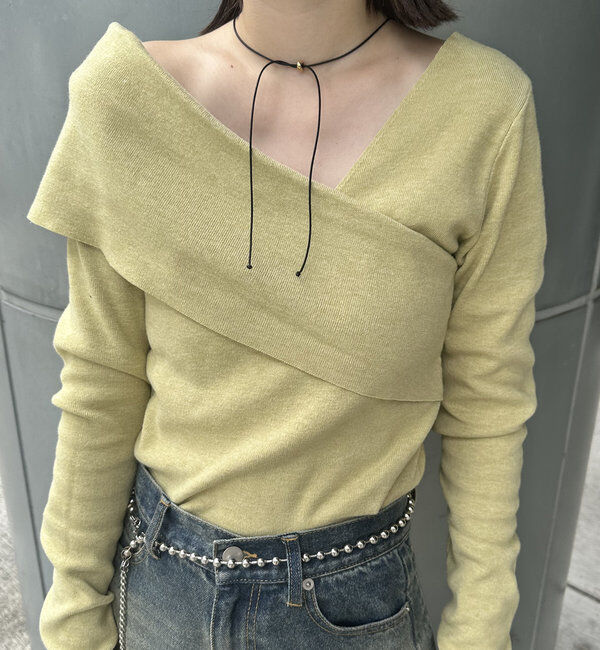  「[mline]オフショルニット」|ニット・セーター|