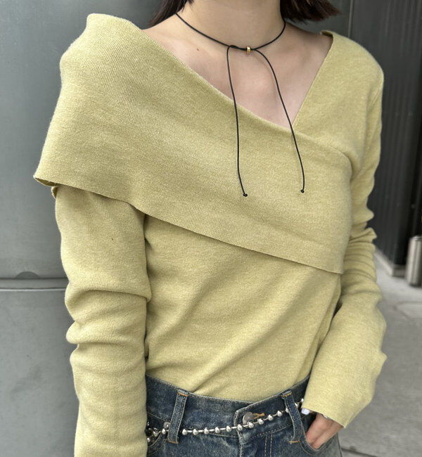  「[mline]オフショルニット」|ニット・セーター|