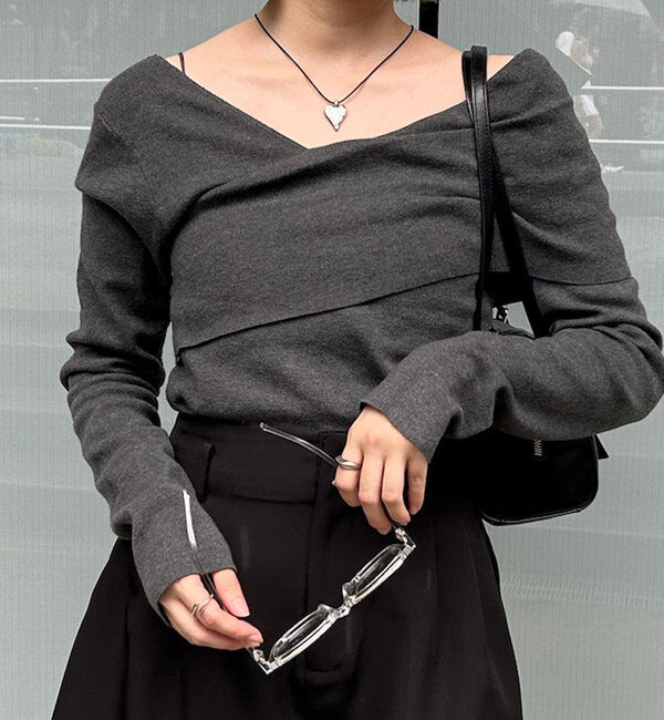  「[mline]オフショルニット」|ニット・セーター|