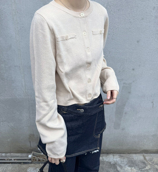  「[mline]ボタンカーディガン」|カーディガン|