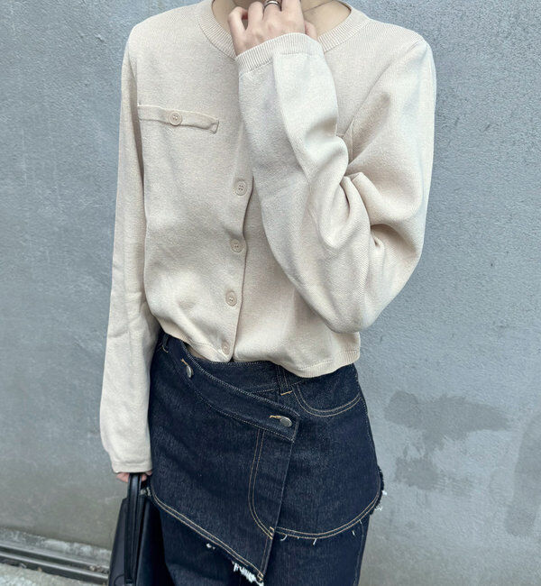  「[mline]ボタンカーディガン」|カーディガン|