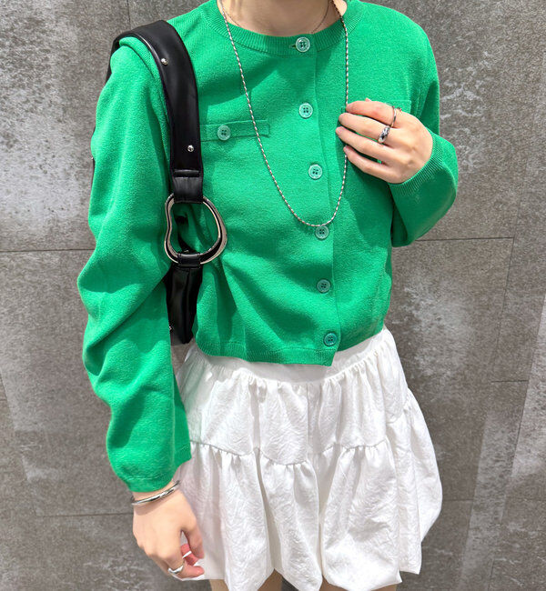  「[mline]ボタンカーディガン」|カーディガン|